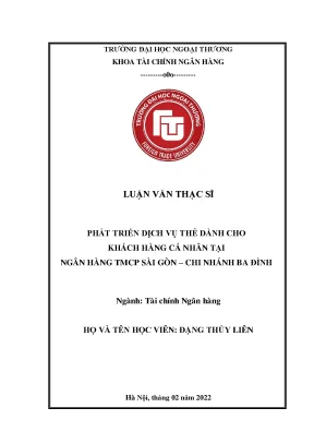 Phát Triển Dịch Vụ Thẻ Cho Khách Hàng Cá Nhân Tại Ngân