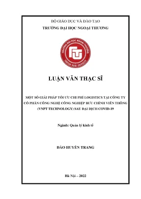 Giải Pháp Tối Ưu Chi Phí Logistics Tại VNPT Technology