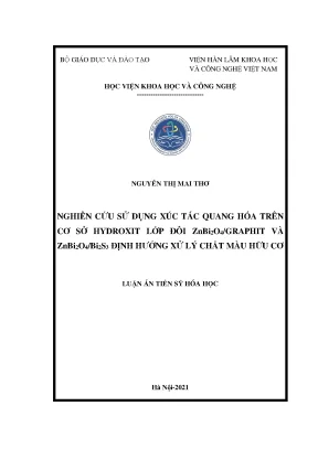 Nghiên Cứu Xúc Tác Quang Hóa Trên Hydroxít Lớp Đôi