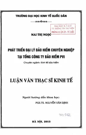 Phát Triển Đại Lý Bảo Hiểm Chuyên Nghiệp Tại Tổng Công 
