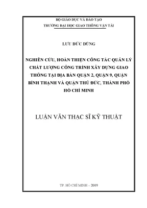 Nâng cao chất lượng công trình xây dựng giao thông tại
