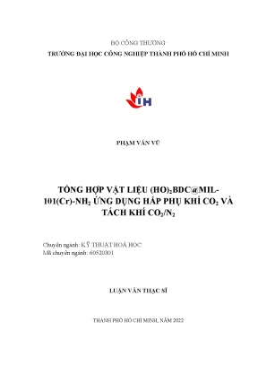 Nghiên cứu tổng hợp vật liệu (HO)2BDC@MIL-101(Cr)-NH2
