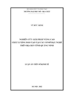 Giải Pháp Nâng Cao Chất Lượng Đào Tạo Nghề Tại Quảng Ninh