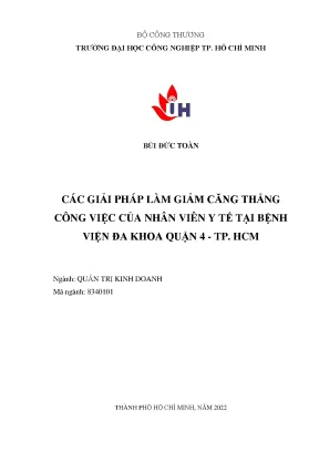 Giải Pháp Giảm Căng Thẳng Công Việc Cho Nhân Viên Y Tế