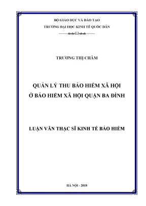 Quản Lý Thu Bảo Hiểm Xã Hội Tại Quận Ba Đình: Thực Trạng 