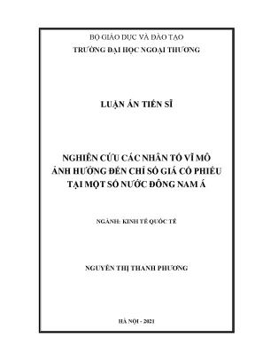 Nghiên Cứu Các Nhân Tố Vĩ Mô Ảnh Hưởng Đến Giá Cổ Phiếu