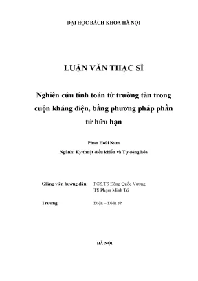 Nghiên Cứu Tính Toán Từ Trường Tản Trong Cuộn Kháng Điện