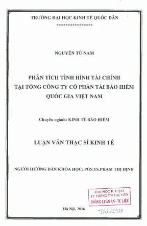 Phân Tích Tình Hình Tài Chính Tại Tổng Công Ty Cổ Phần 