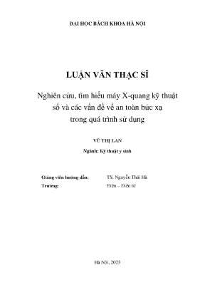 Nghiên cứu máy X-quang kỹ thuật số và an toàn bức xạ