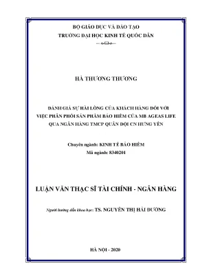 Đánh Giá Sự Hài Lòng Của Khách Hàng Đối Với Sản Phẩm Bảo