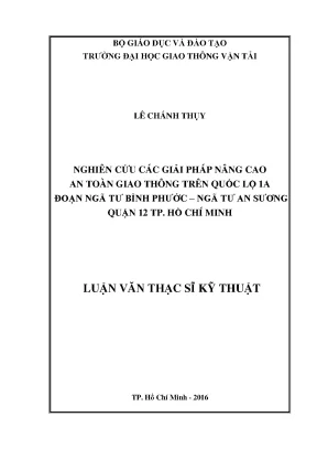 Nâng Cao An Toàn Giao Thông Trên Quốc Lộ 1A Tại TP. Hồ