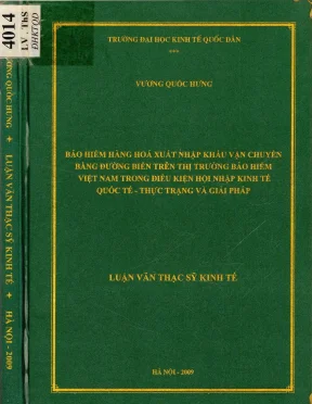 Phát Triển Bảo Hiểm Hàng Hóa Xuất Nhập Khẩu Qua Đường