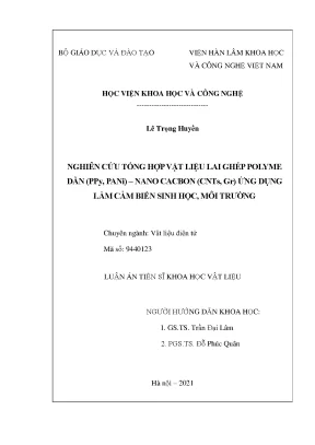 Nghiên Cứu Vật Liệu Lai Ghép Polyme Dẫn và Nano Cacbon 