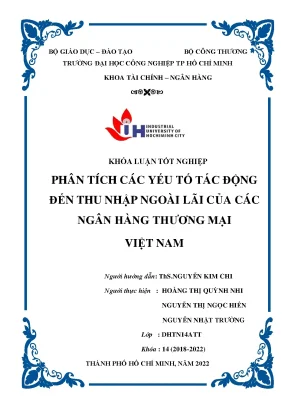 Phân Tích Yếu Tố Tác Động Đến Thu Nhập Ngoài Lãi Của