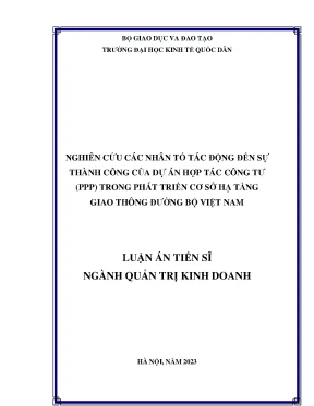 Nghiên Cứu Các Nhân Tố Thành Công Dự Án PPP Trong Phát