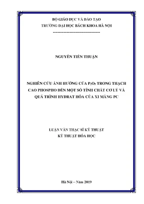 Nghiên Cứu Ảnh Hưởng Của P2O5 Trong Thạch Cao Phospho