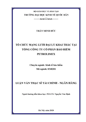 Tổ Chức Mạng Lưới Đại Lý Khai Thác Bảo Hiểm Tại Petrolimex
