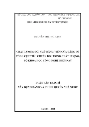 Nâng cao chất lượng đội ngũ đảng viên trong xây dựng Đảng
