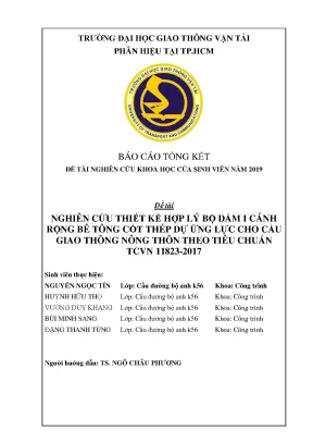 Nghiên Cứu Thiết Kế Bộ Dầm I Cánh Rộng Bê Tông Cốt Thép 