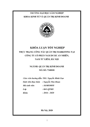 Thực Trạng Quản Trị Marketing Tại Công Ty Cổ Phần Nam
