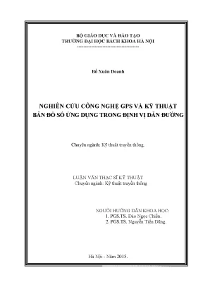 Nghiên Cứu Công Nghệ GPS và Kỹ Thuật Bản Đồ Số Tại Đại 