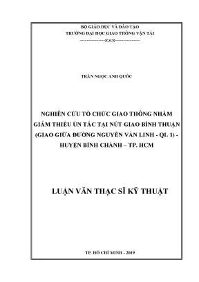 Nghiên Cứu Giải Pháp Giảm Thiểu Ùn Tắc Tại Nút Giao Bình