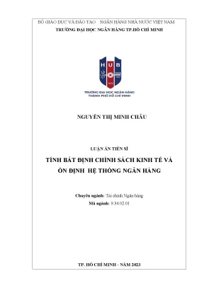 Tác động của bất định chính sách kinh tế đến ổn định hệ