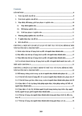 Thủ Tục Tố Tụng Hình Sự Đối Với Người Chưa Thành Niên: 