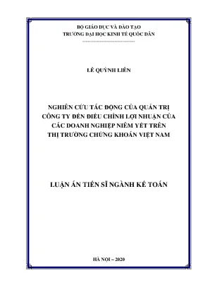 Tác Động Của Quản Trị Công Ty Đến Lợi Nhuận Của Doanh 