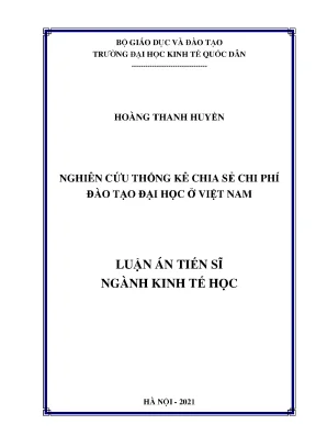 Nghiên Cứu Chi Phí Đào Tạo Đại Học Ở Việt Nam: Thực