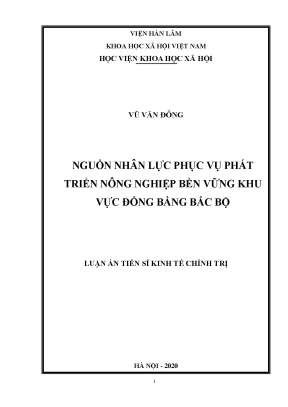 Phát Triển Nguồn Nhân Lực Nông Nghiệp Bền Vững Khu Vực