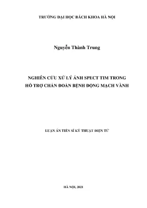 Nghiên Cứu Xử Lý Ảnh SPECT Tim Hỗ Trợ Chẩn Đoán Bệnh