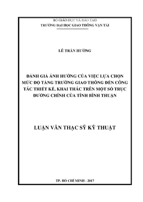 Đánh Giá Tác Động Của Mức Độ Tăng Trưởng Giao Thông Đến