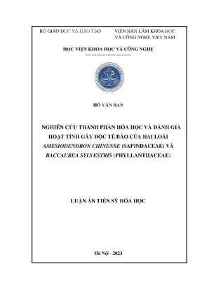 Nghiên Cứu Thành Phần Hóa Học và Đánh Giá Hoạt Tính Gây