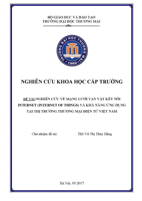 Nghiên Cứu Ứng Dụng Internet Vạn Vật Trong Thương Mại