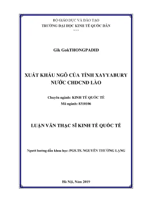 Xuất Khẩu Ngô Tỉnh Xayyabury: Thực Trạng và Giải Pháp