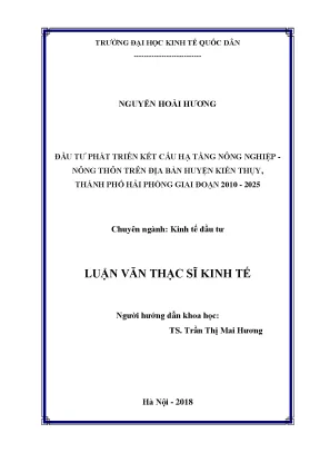 Đầu Tư Phát Triển Kết Cấu Hạ Tầng Nông Nghiệp - Nông