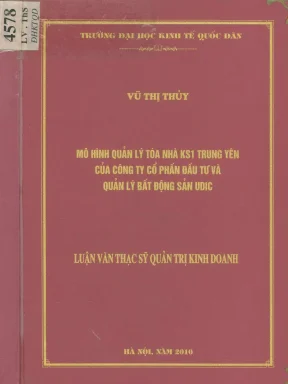 Mô Hình Quản Lý Tòa Nhà KS1 Trung Yên: Giải Pháp Tối Ưu 