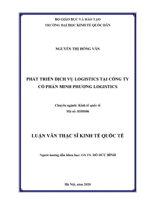 Phát Triển Dịch Vụ Logistics Tại Công Ty Cổ Phần Minh Phương