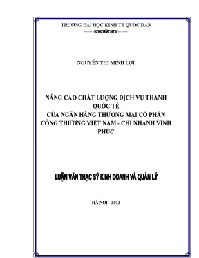 Nâng Cao Chất Lượng Dịch Vụ Thanh Toán Quốc Tế Tại