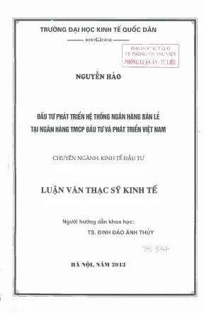 Phát Triển Hệ Thống Ngân Hàng Bán Lẻ Tại Ngân Hàng TMCP