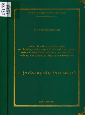 Công Tác Cấp Giấy Chứng Nhận Quyền Sử Dụng Đất Tại Long 