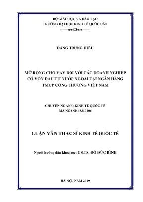 Mở Rộng Cho Vay Đối Với Doanh Nghiệp FDI Tại VietinBank