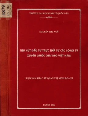 Tăng Cường Thu Hút Đầu Tư Trực Tiếp Nước Ngoài Từ Các