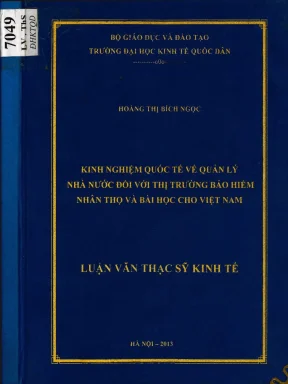 Kinh Nghiệm Quốc Tế Về Quản Lý Nhà Nước Trong Thị Trường