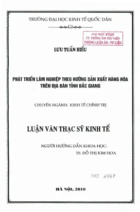 Phát Triển Nông Nghiệp Hướng Sản Xuất Hàng Hóa Tại Tỉnh