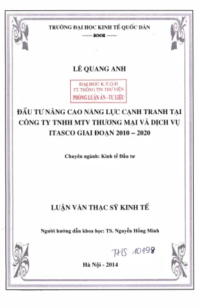 Nâng cao năng lực cạnh tranh tại Itasco giai đoạn 2010-2020
