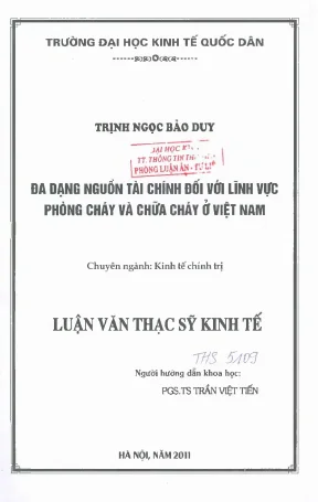 Đa Dạng Nguồn Tài Chính Trong Lĩnh Vực Phòng Cháy Chữa