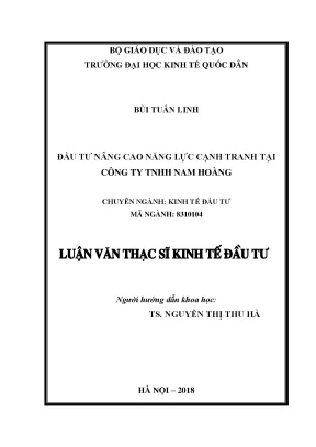 Nâng Cao Năng Lực Cạnh Tranh Tại Công Ty TNHH Nam Hoàng