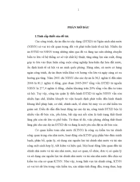 Chống Thất Thoát Lãng Phí Trong Đầu Tư Xây Dựng Từ Ngân 